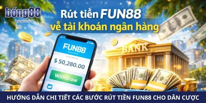 Hướng dẫn chi tiết các bước rút tiền Fun88 cho dân cược